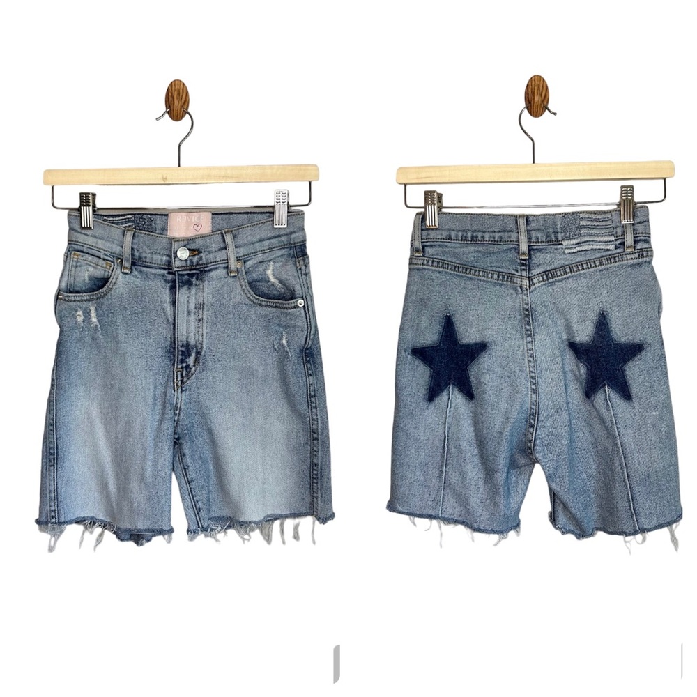 Revice Denim High Rise Star Mom Jean Cutoff Shorts